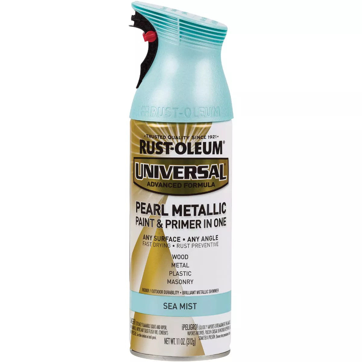 Rust-Oleum Universal 11 Oz. Pearl Metallic Sea Mist Spray Paint
