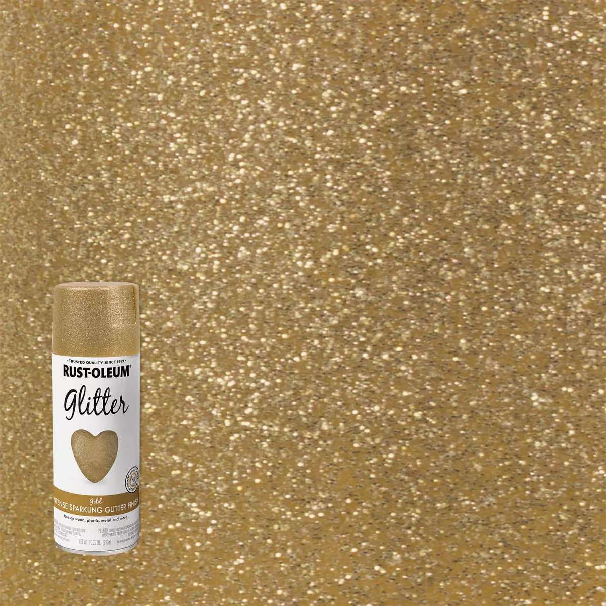 Rust-Oleum 10.25 Oz. Glitter Spray Paint, Gold