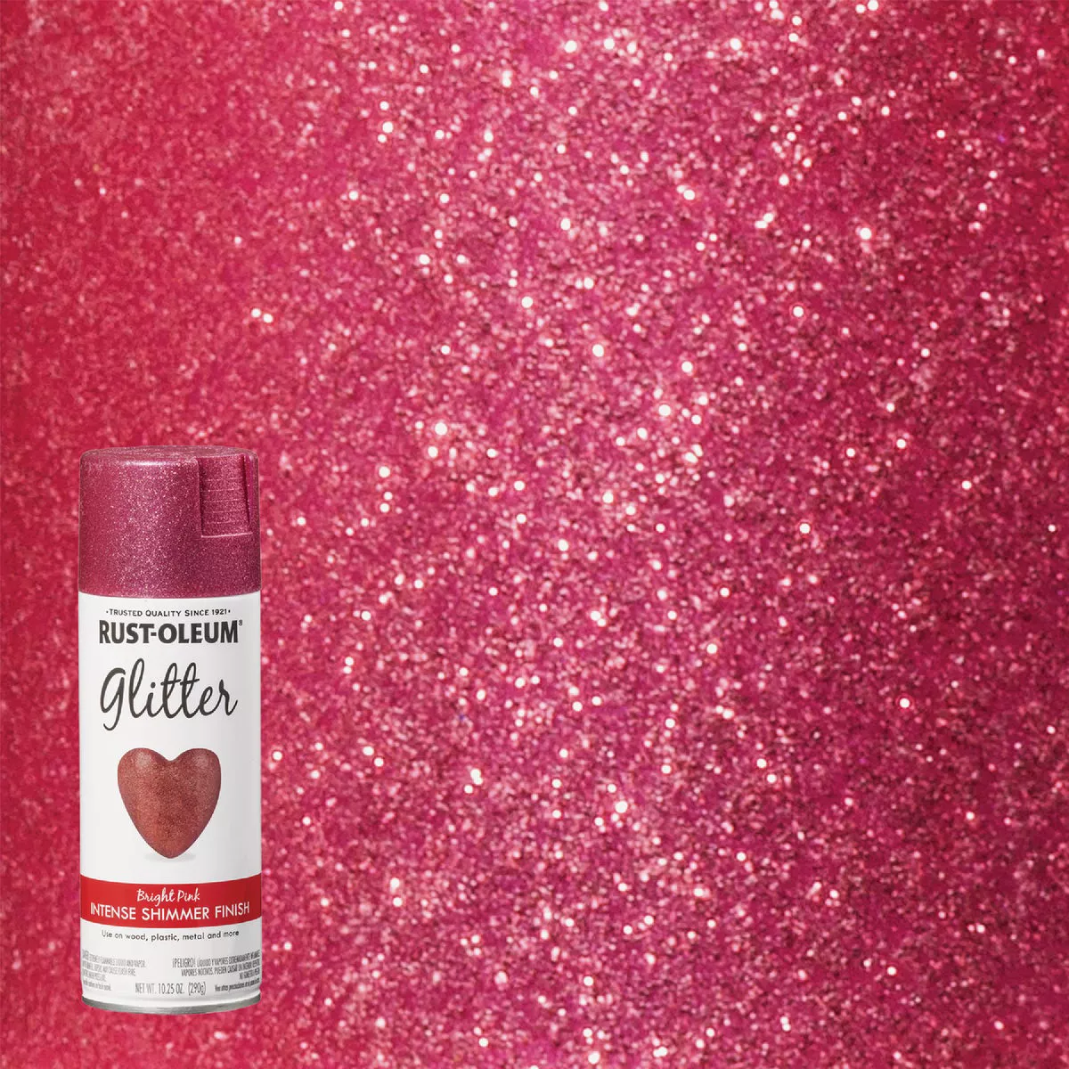 Rust-Oleum 10.25 Oz. Glitter Spray Paint, Bright Pink