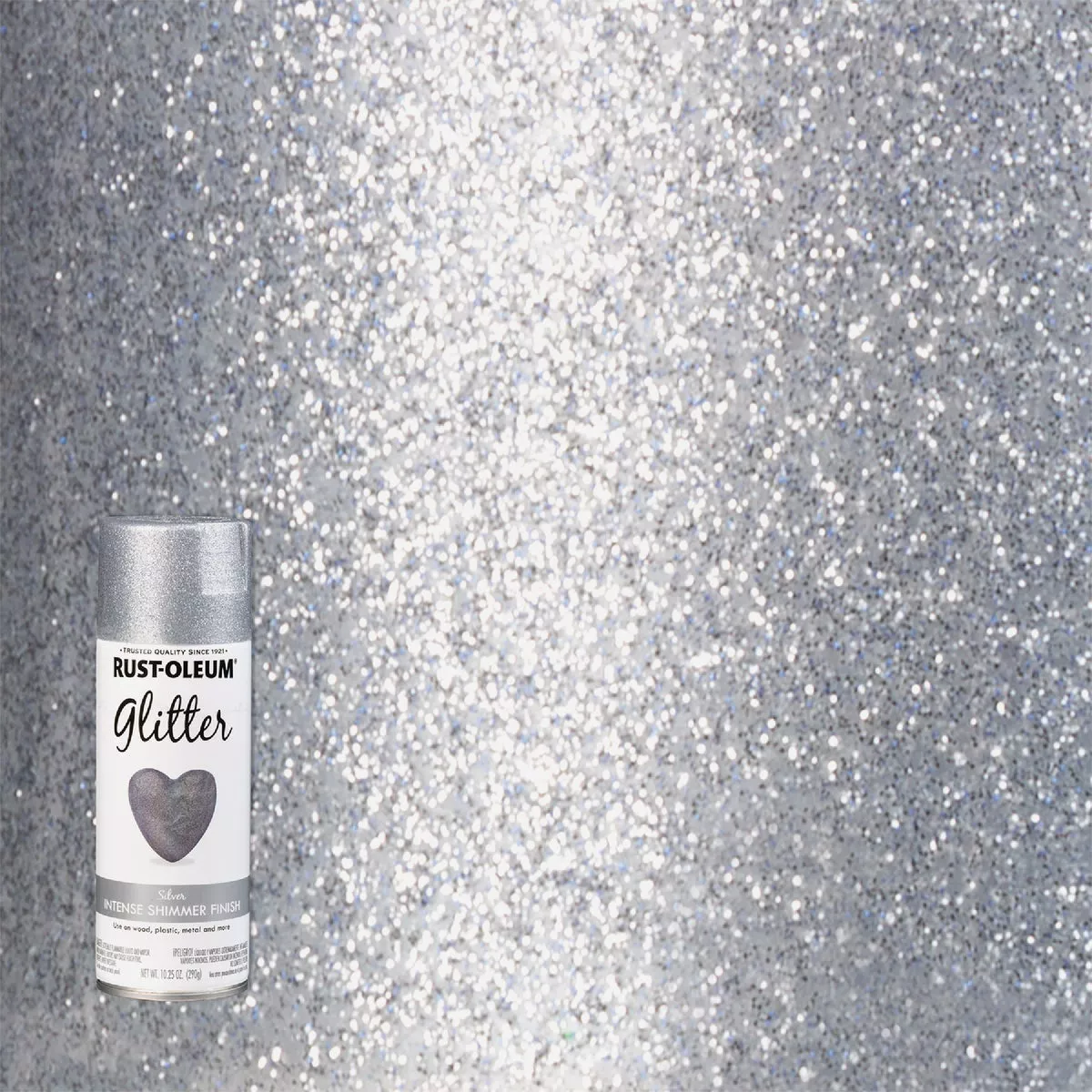 Rust-Oleum 10.25 Oz. Glitter Spray Paint, Silver