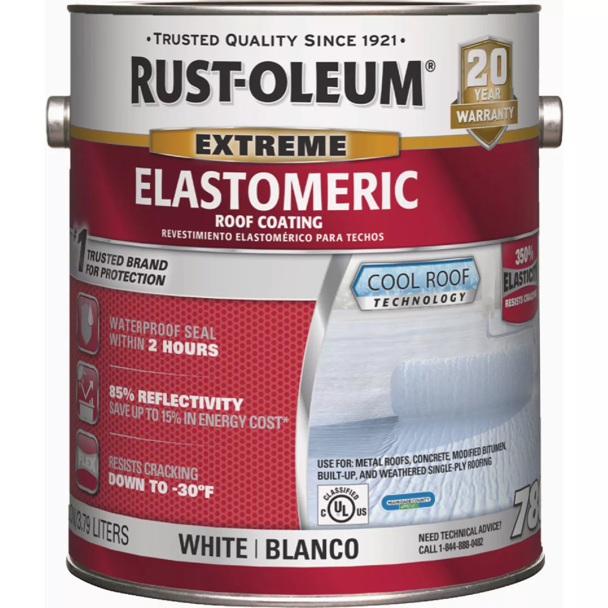 Rust-Oleum 780 1 Gal. Elastomeric Roof Coating - photo 2