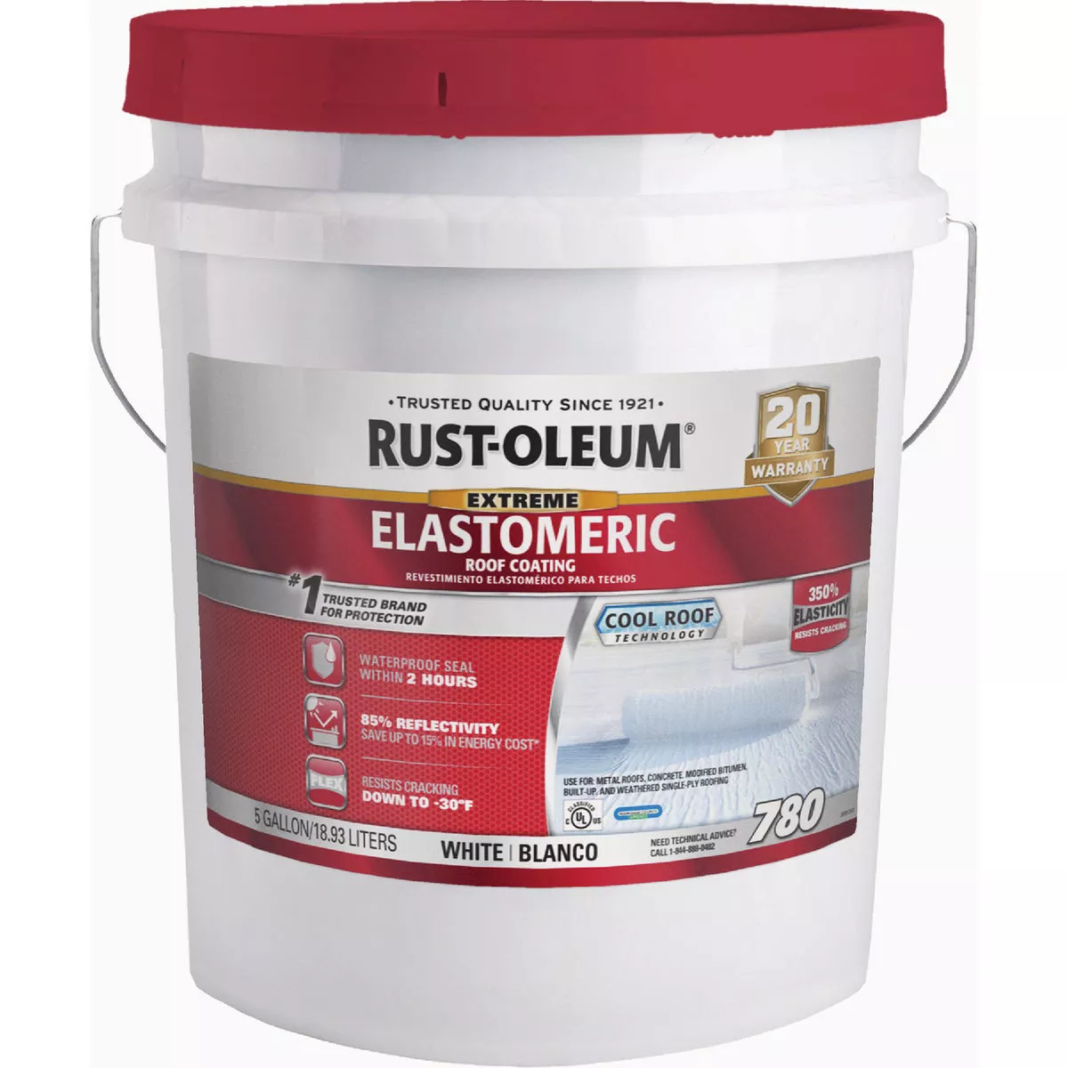 Rust-Oleum 780 5 Gal. Elastomeric Roof Coating- - photo 2