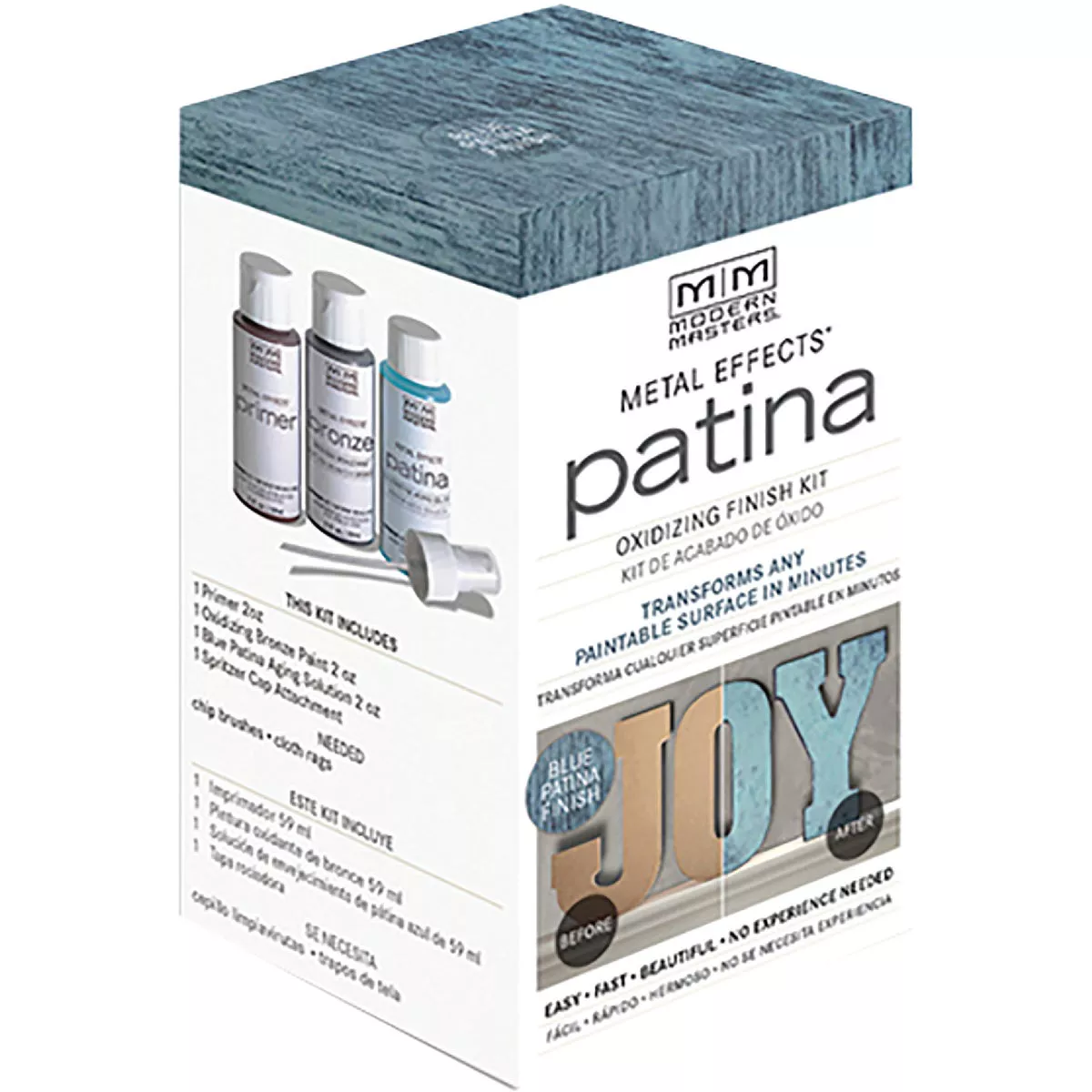 Modern Masters Blue Patina Metal Effects Paint Oxidizing Finish Kit