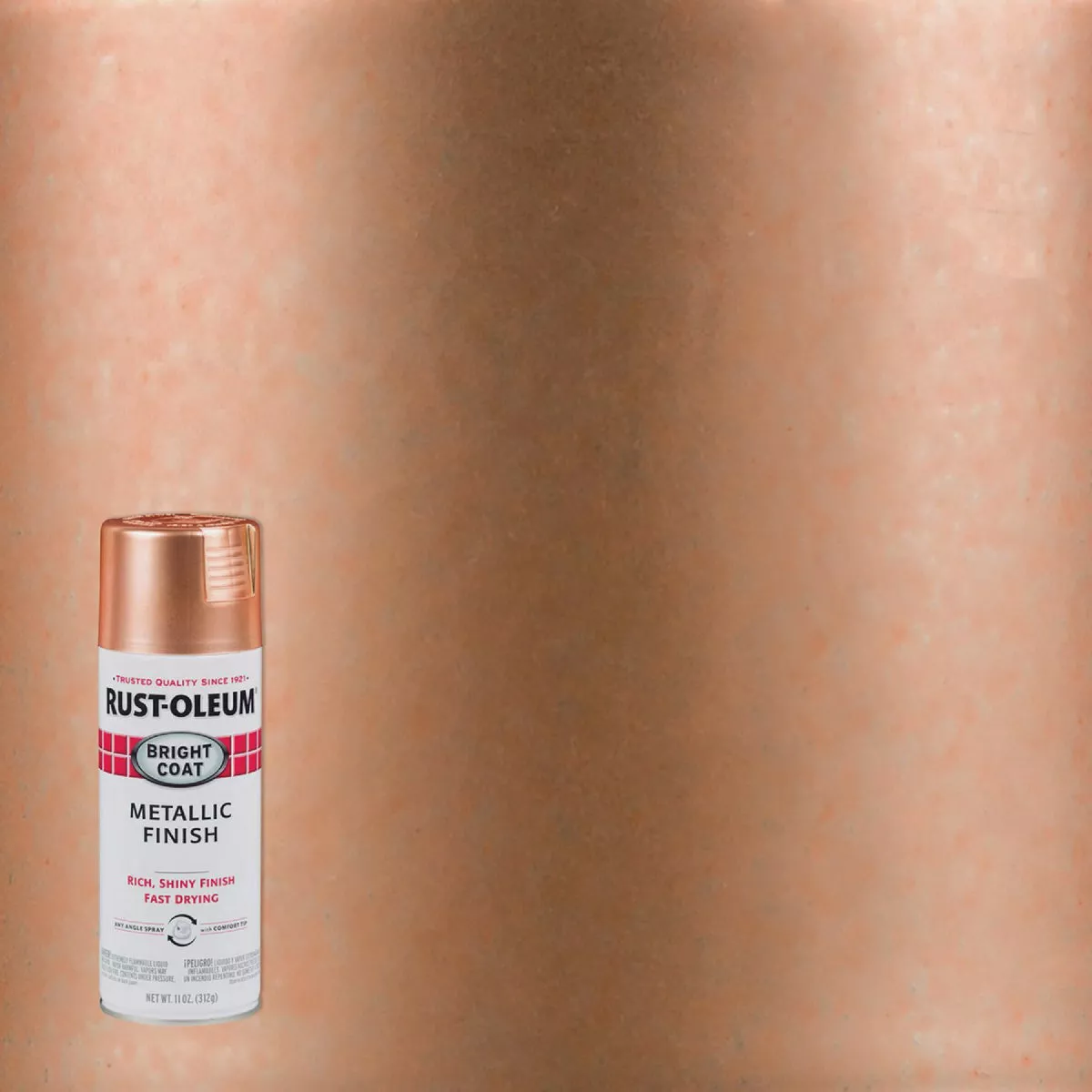 Rust-Oleum Stops Rust 11 Oz. Metallic Bright Coat Spray Paint, Copper