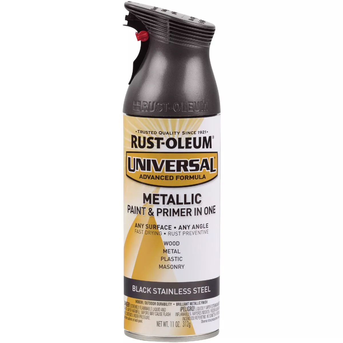 Rust-Oleum Universal 11 Oz. Metallic Black Stainless Steel Spray Paint