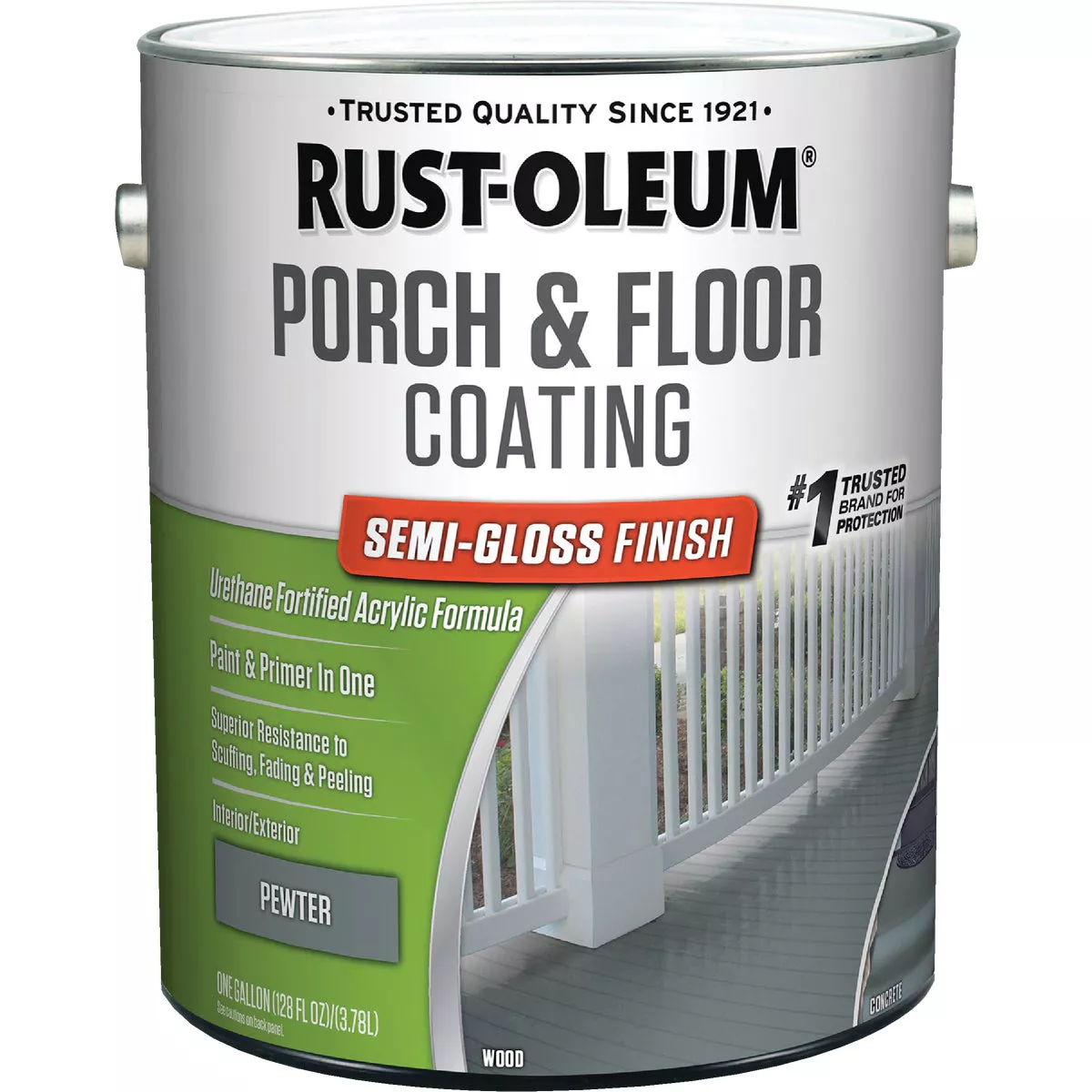 Rust-Oleum 1 Gal. Pewter Acrylic Porch & Floor Enamel