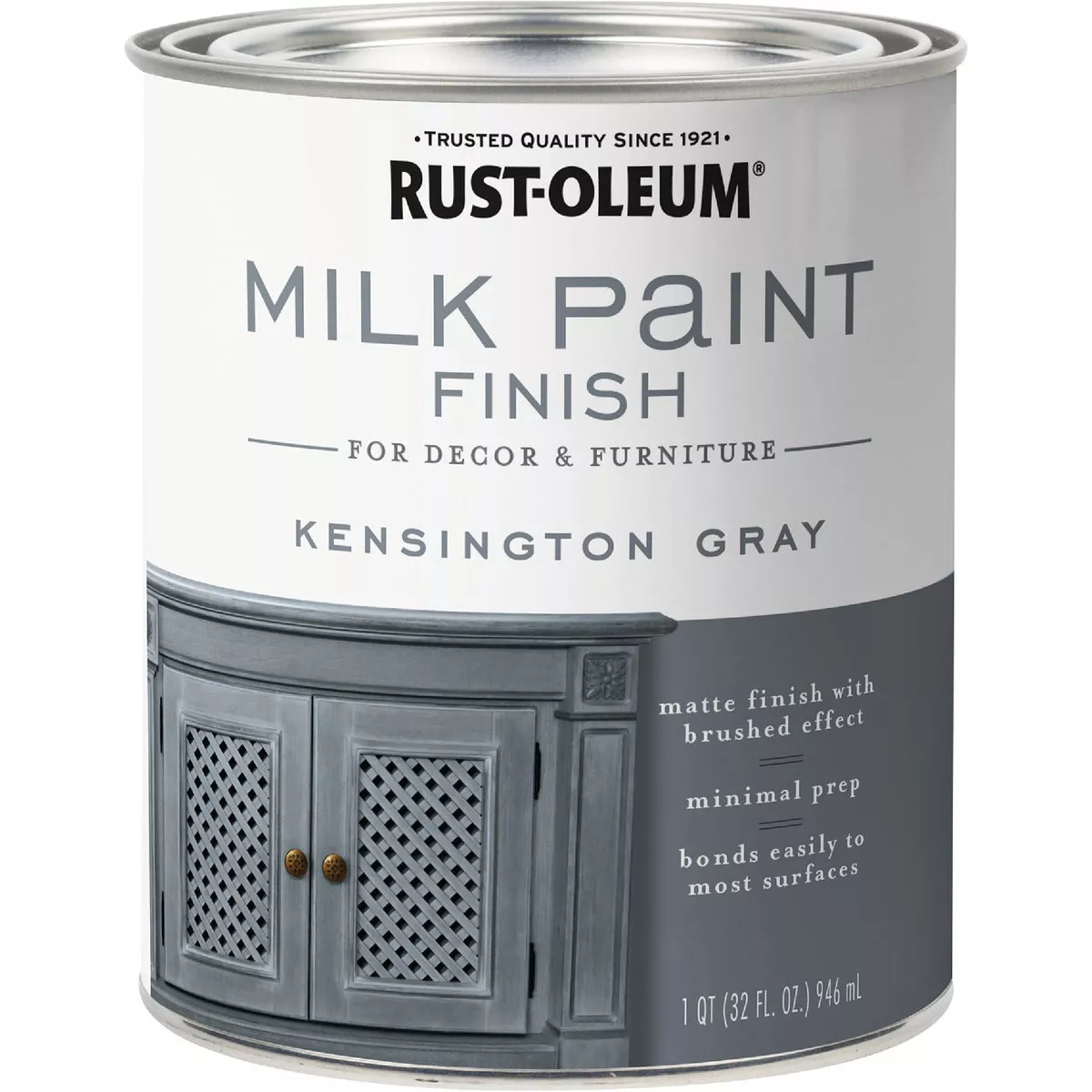 Rust-Oleum Qt. Kensington Gray Milk Paint