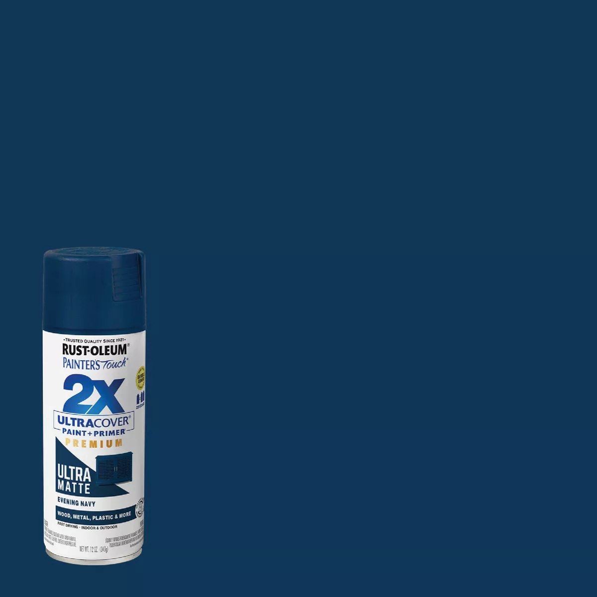 Rust-Oleum Painter's Touch 2X Ultra Cover 12 Oz. Matte Evening Navy Spray Paint