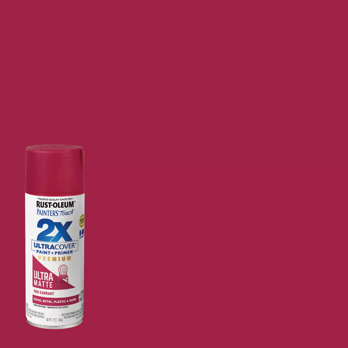 Rust-Oleum Painter's Touch 2X Ultra Cover 12 Oz. Matte Red Currant Spray Paint
