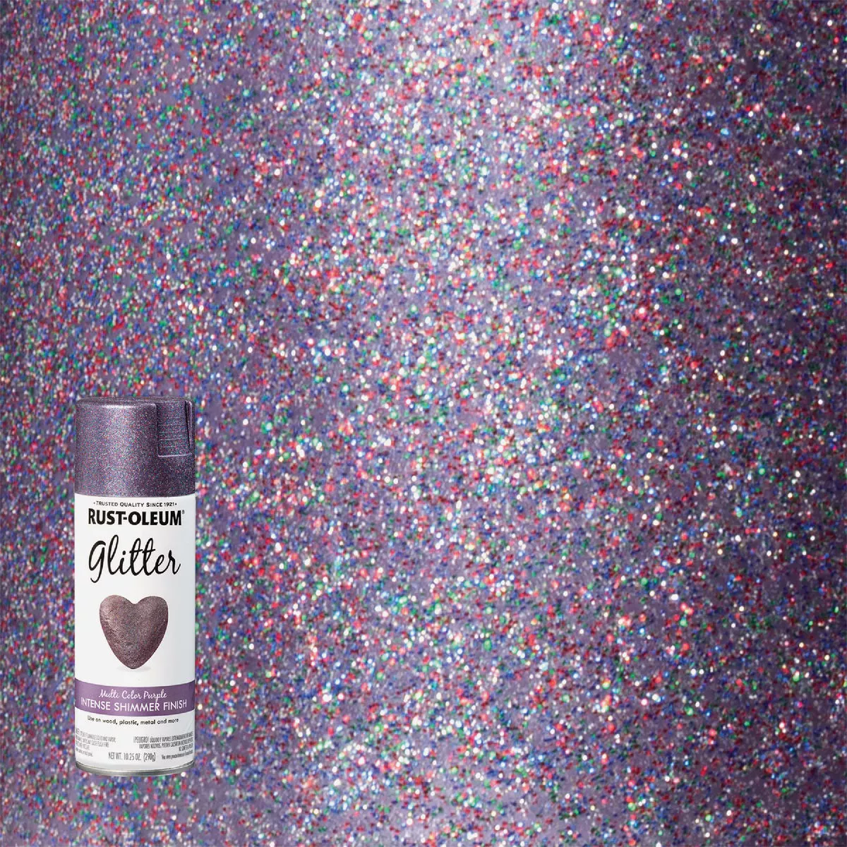 Rust-Oleum 10.25 Oz. Glitter Spray Paint, Multi-Color Purple