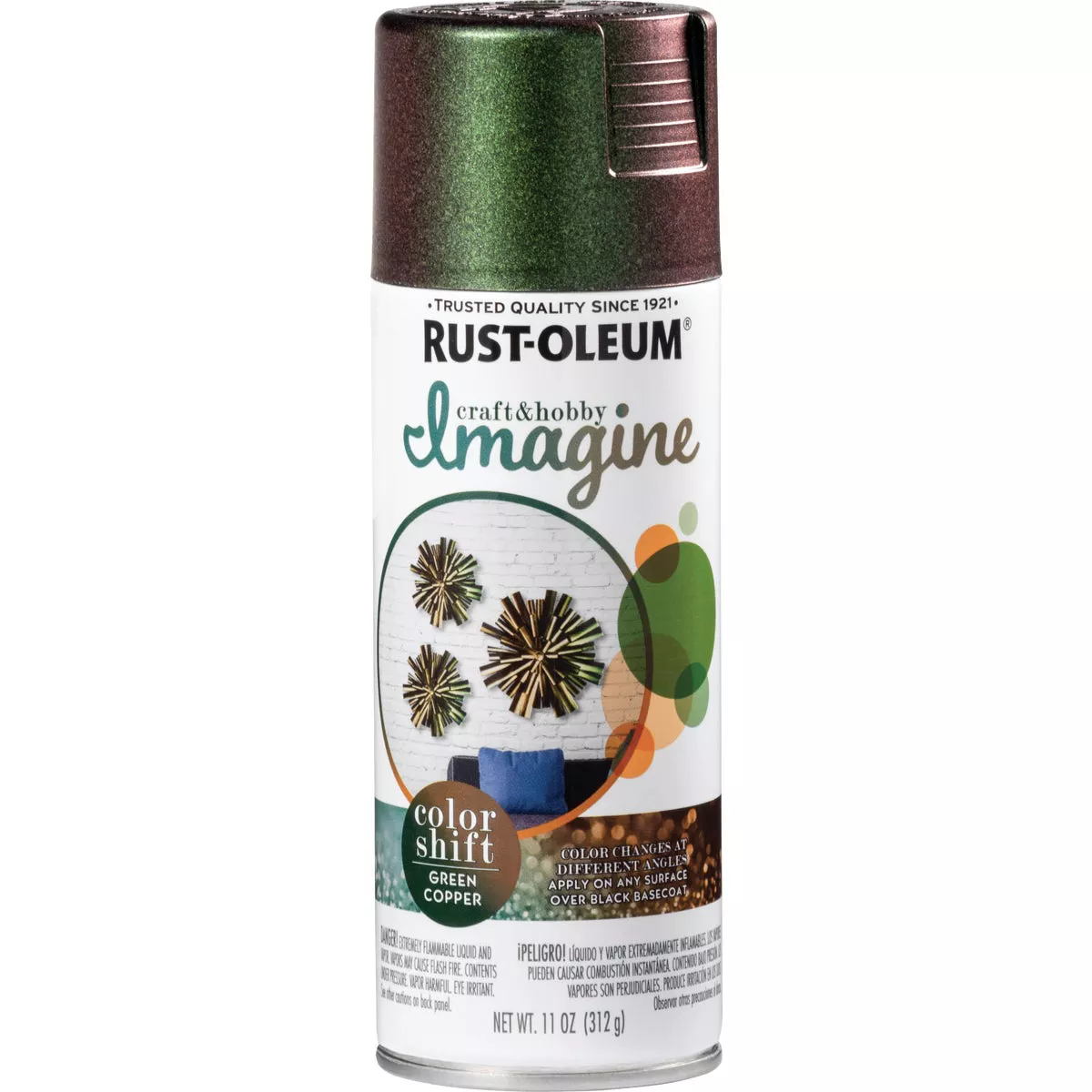 Rust-Oleum Imagine Craft & Hobby 11 Oz. Green Copper Color Shift Spray Paint