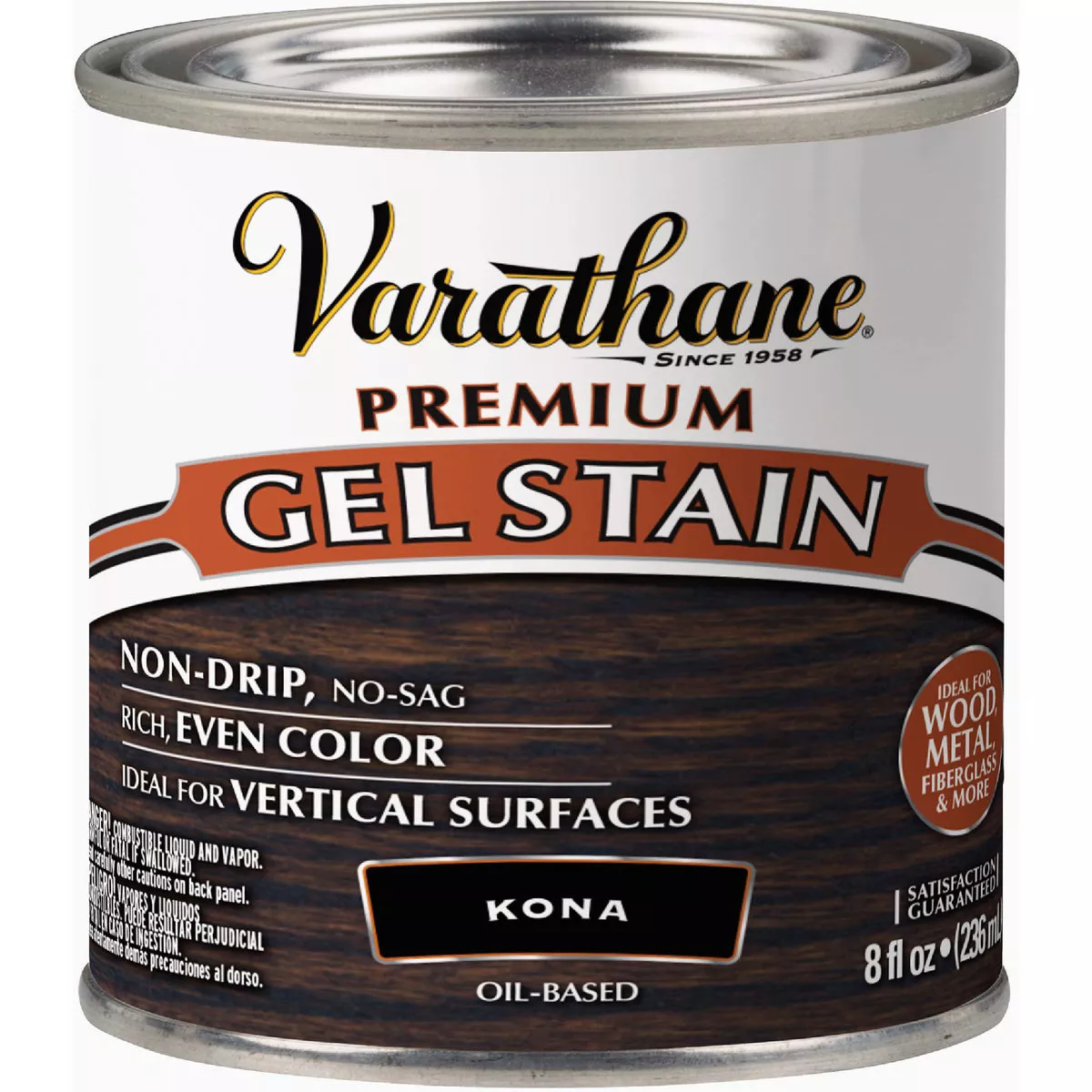 Varathane Kona Premium Gel Interior Wood Stain, 1/2 Pt.