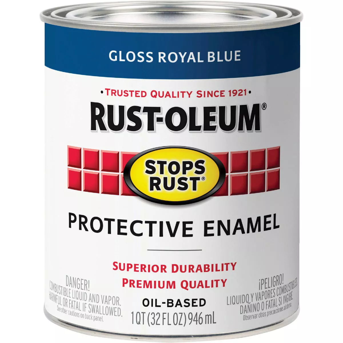 Rust-Oleum Stops Rust Enamel Gloss Royal Blue(100 Voc) -QT