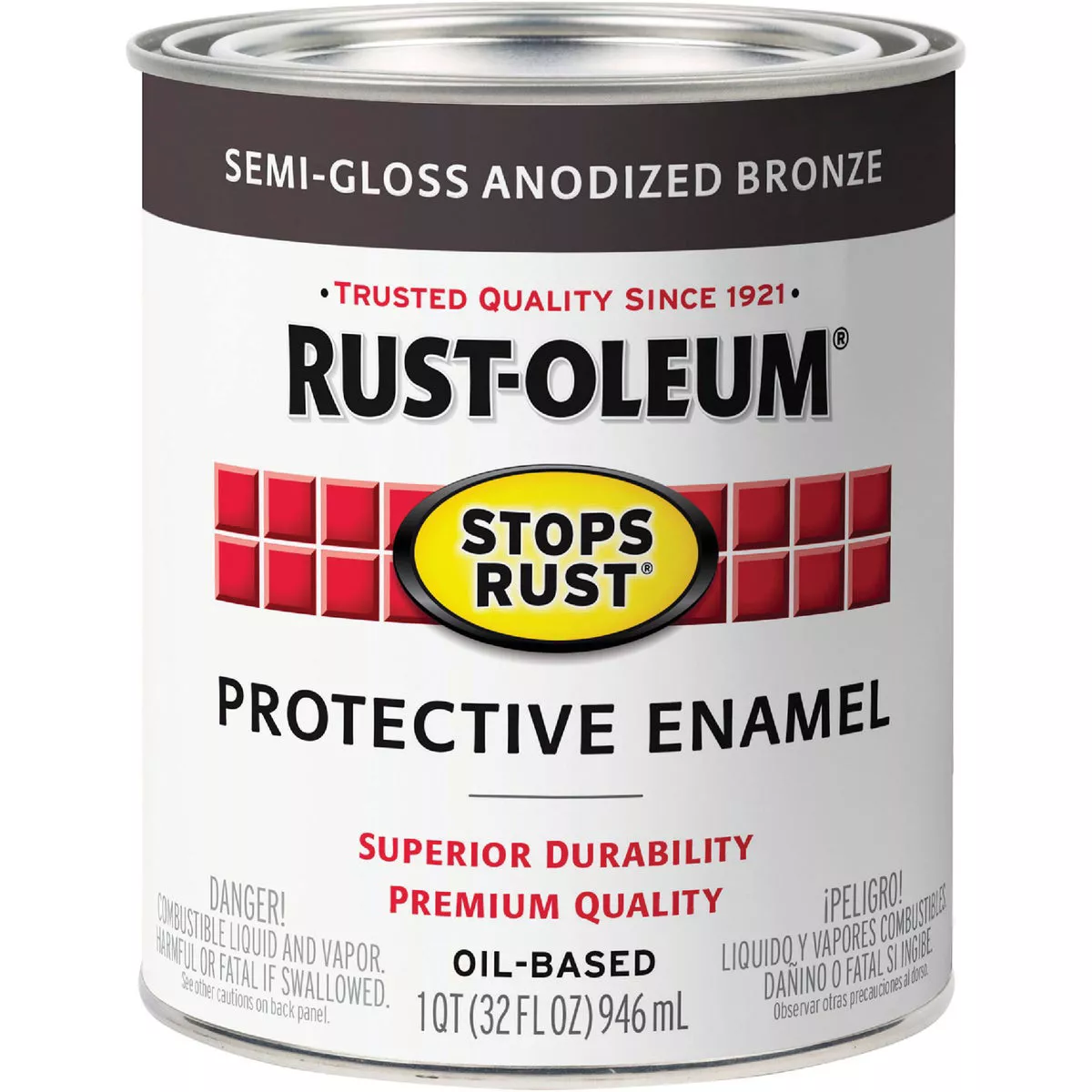 Rust-Oleum Stops Rust Enamel Semi-Gloss Anodized Bronze (100 Voc)-QT