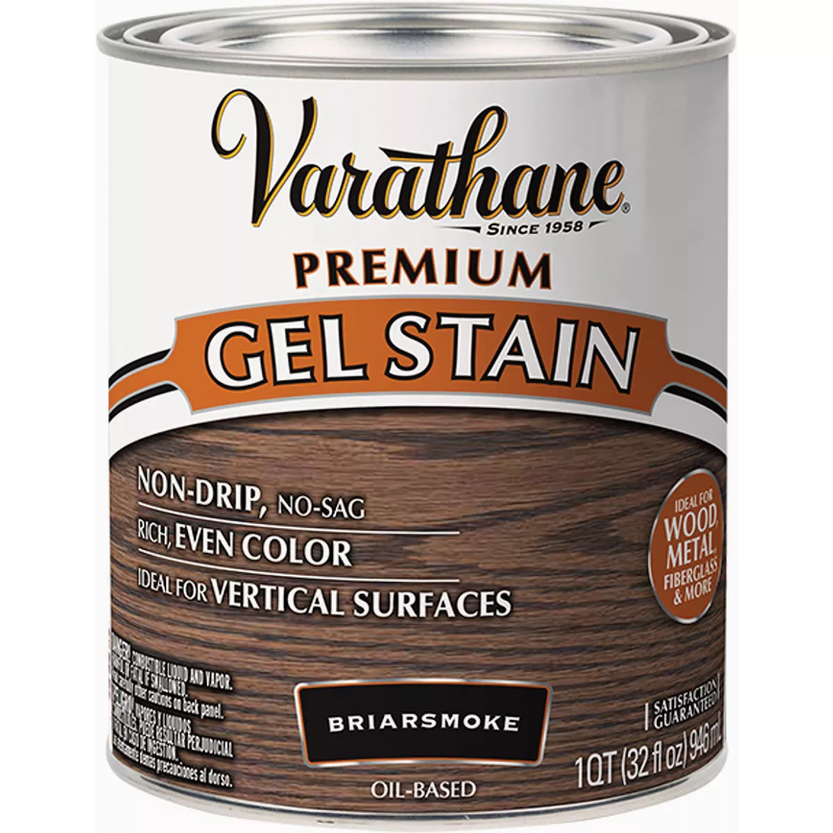 Varathane Briarsmoke Premium Gel Interior Wood Stain, 1 Qt.