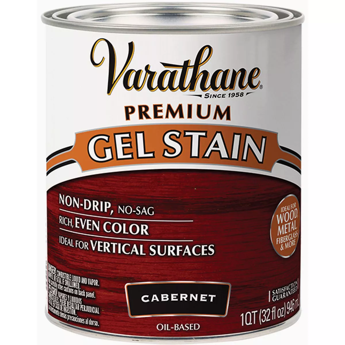 Varathane Cabernet Premium Gel Interior Wood Stain, 1 Qt.