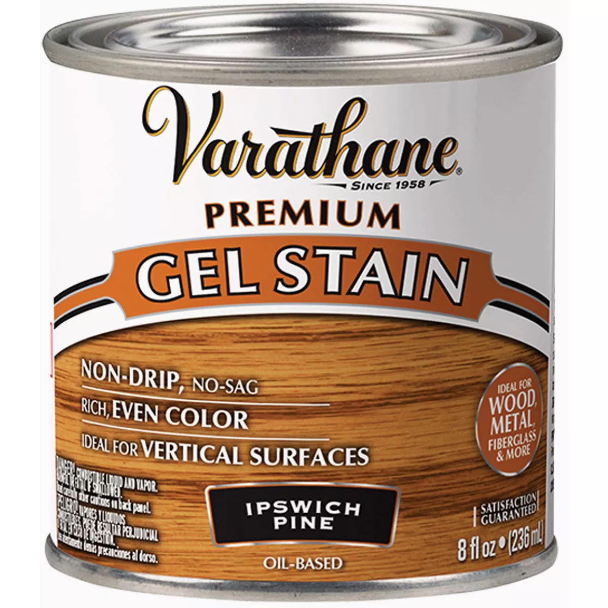 Varathane Ipswich Pine Premium Gel Interior Wood Stain, 1/2 Pt.