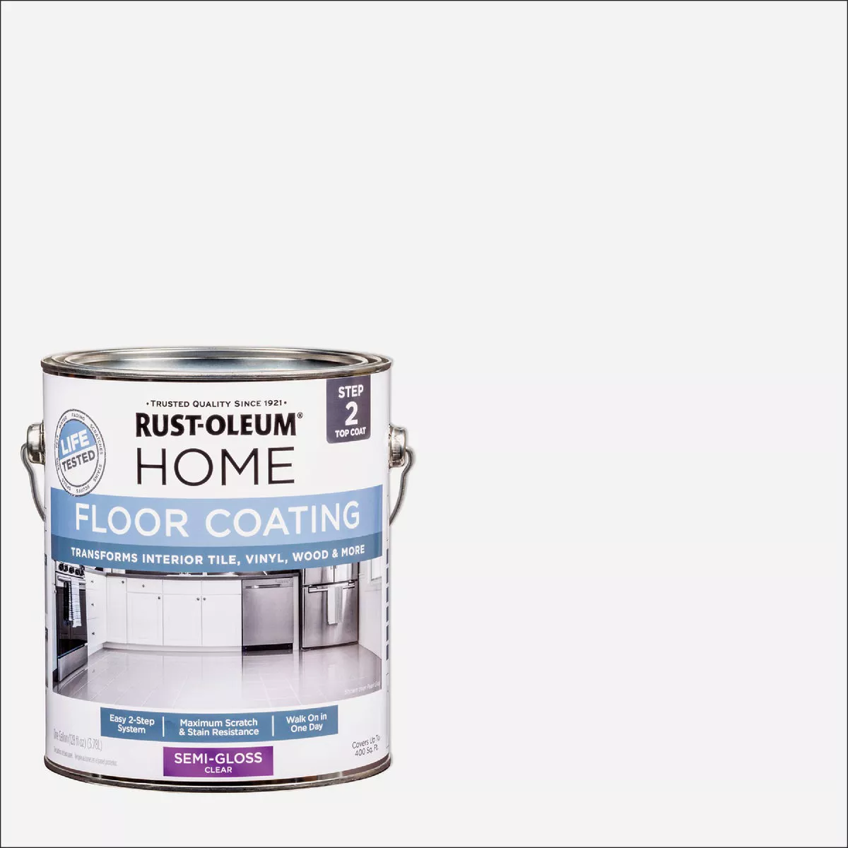 Rust-Oleum Home Floor Coating, Semi-Gloss Top Coat, 1 Gallon