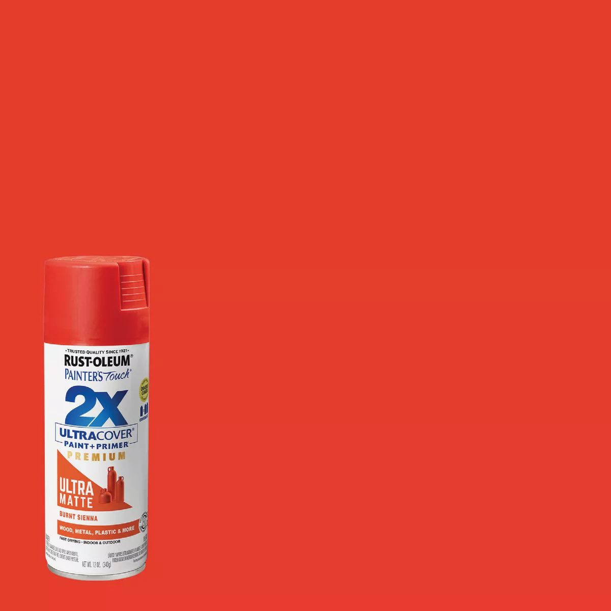 Rust-Oleum Painter's Touch 2X Ultra Cover 12 Oz. Matte Burnt Sienna Spray Paint