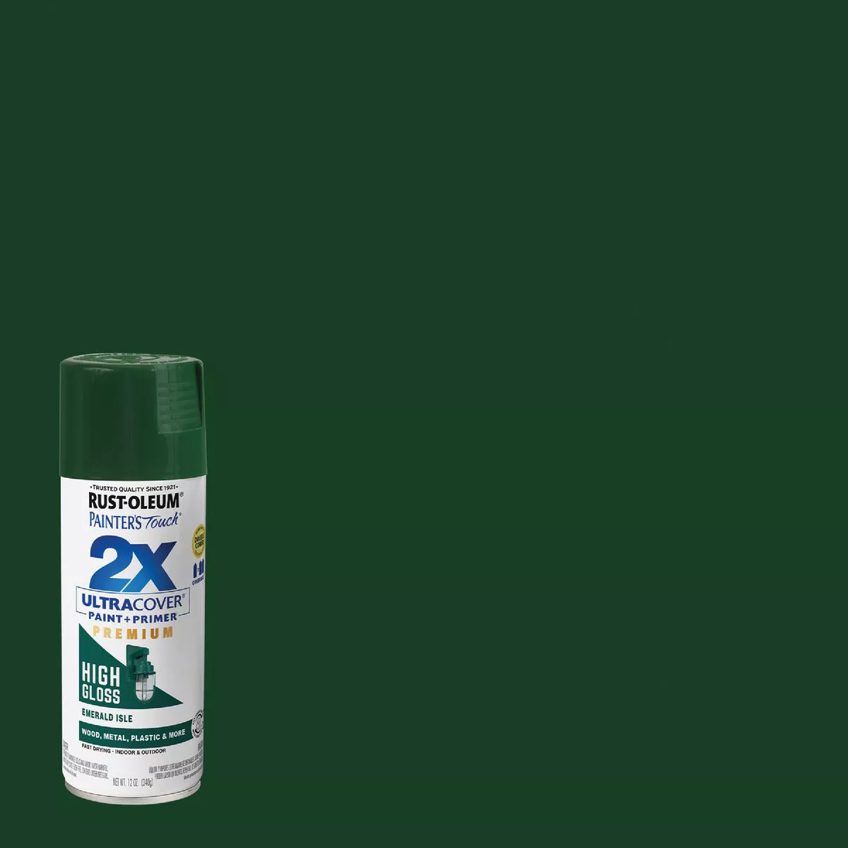 Rust-Oleum Painter's Touch 2X Ultra Cover 12 Oz. High Gloss Emerald Isle Spray Paint