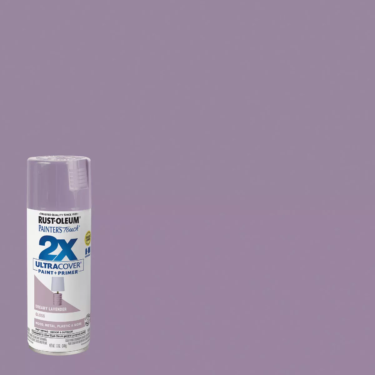 Rust-Oleum Painter's Touch 2X Ultra Cover 12 Oz. Gloss Dreamy Lavender Spray Paint