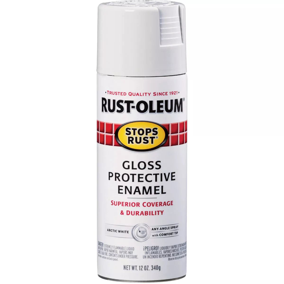Rust-Oleum Stops Rust Gloss Arctic White 12 Oz. Anti-Rust Spray Paint