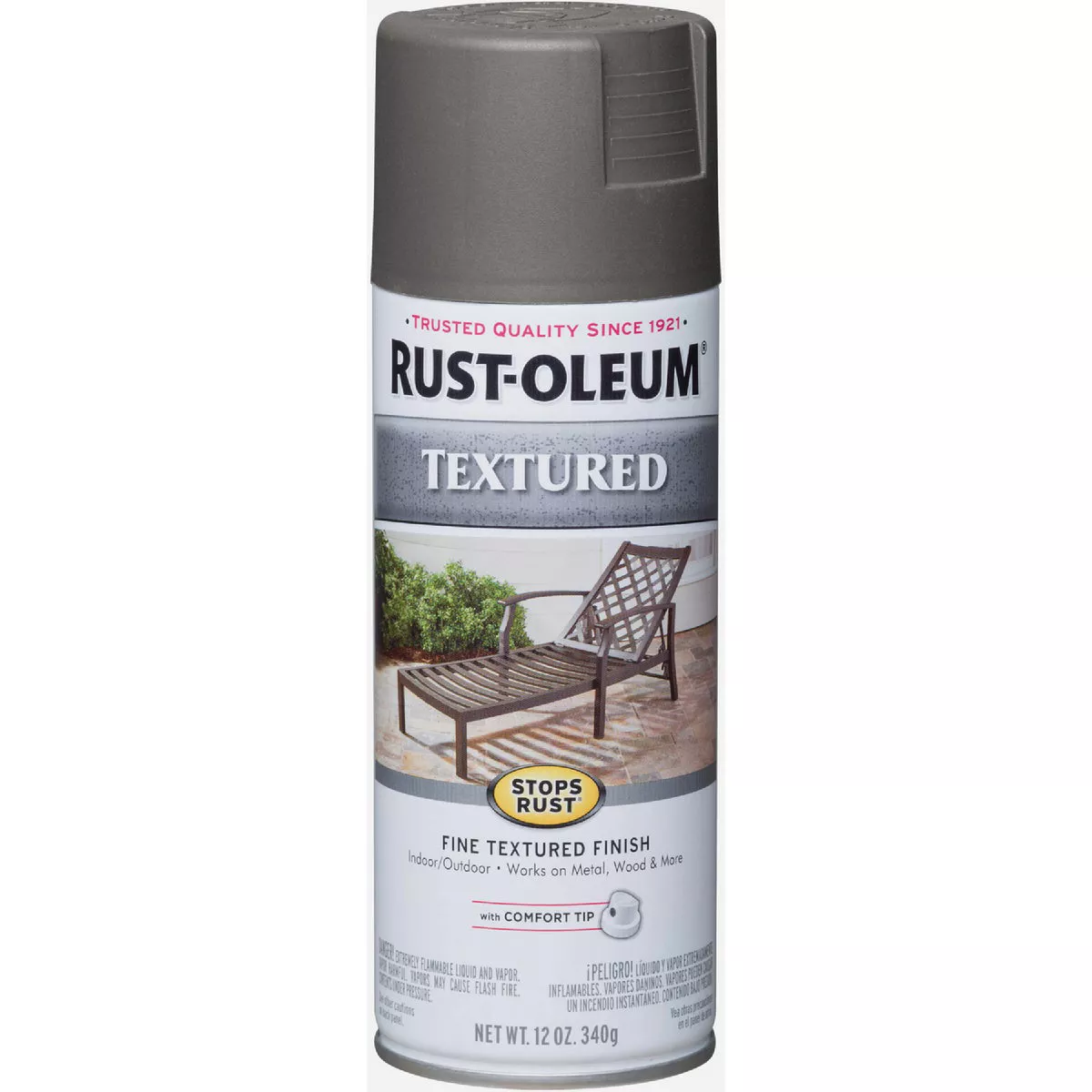 Rust-Oleum Stops Rust 12 Oz. Textured Finish Spray Paint, Dark Pewter