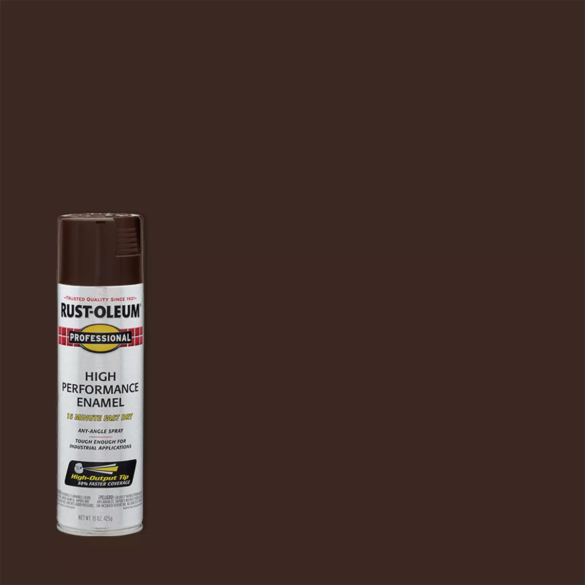 Rust-Oleum High Performance Enamel Spray Paint 15 Oz. Dark Brown