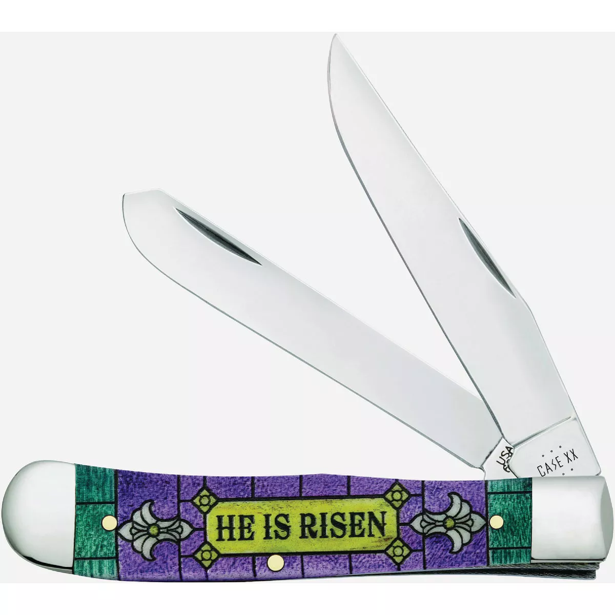 Case XX Easter Color-Wash Trapper Pocket Knife