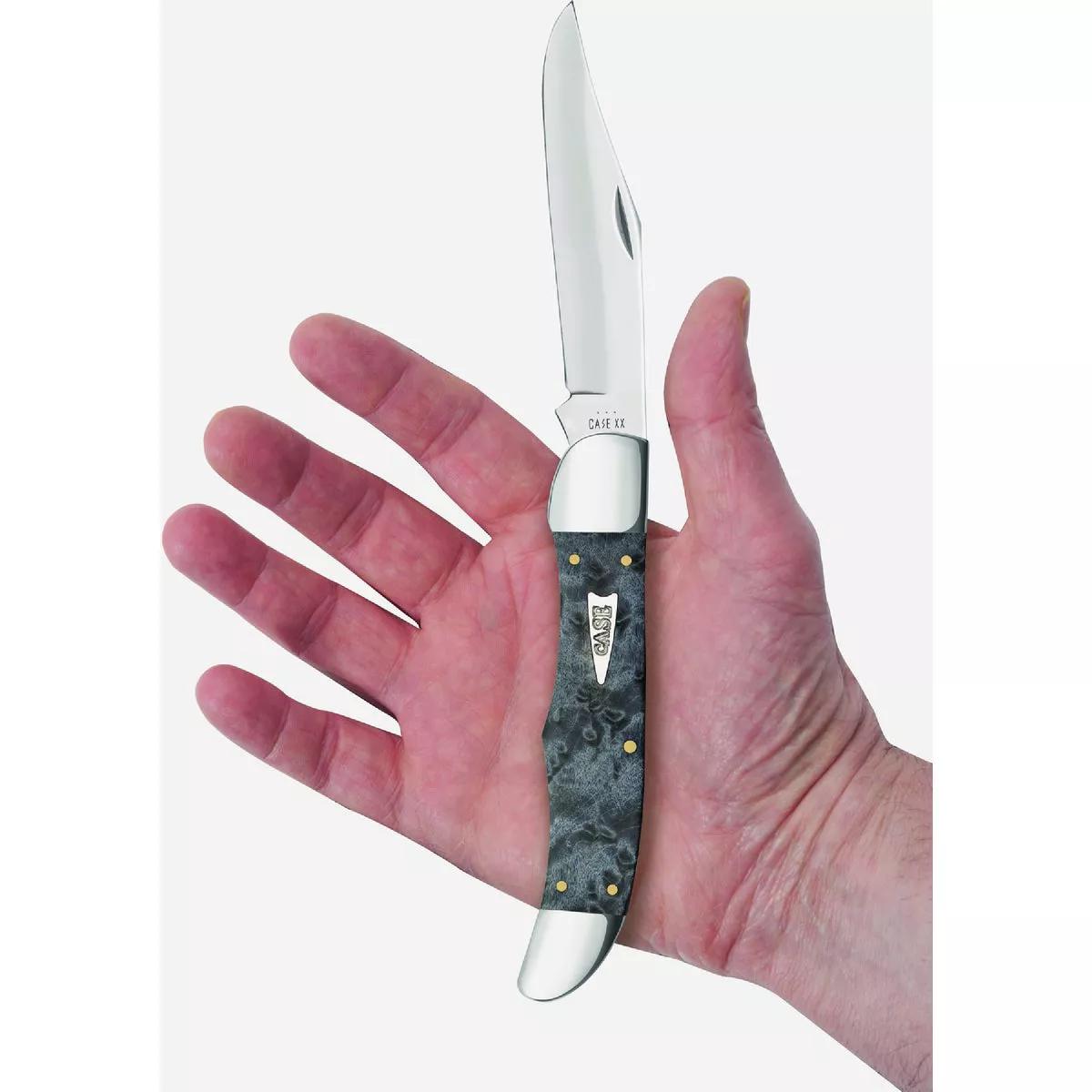 Case Folding Hunter Smooth Gray Birdseye Maple Pocket Knife - photo 2