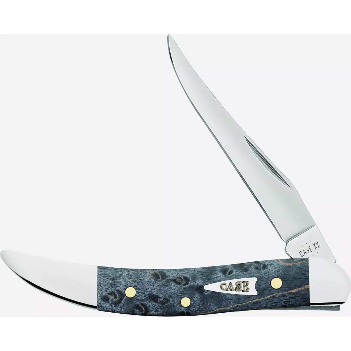 Case Smooth Gray Birdseye Maple Small Texas Toothpick Pocket Knife