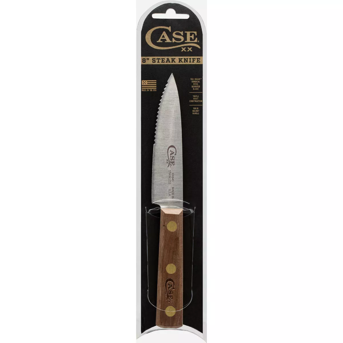 Case 4.5 In. Walnut Wood Handle Serrated Steak Knife