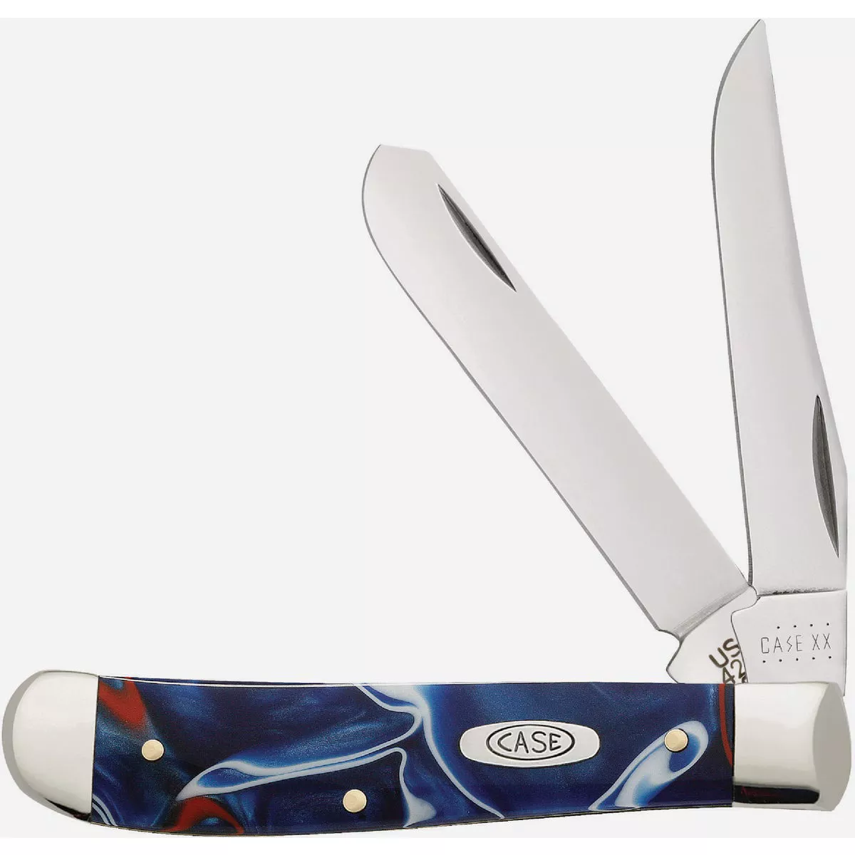 Case 2.7 In. Patriotic Kirinite Smooth Mini Trapper Pocket Knife - photo 2