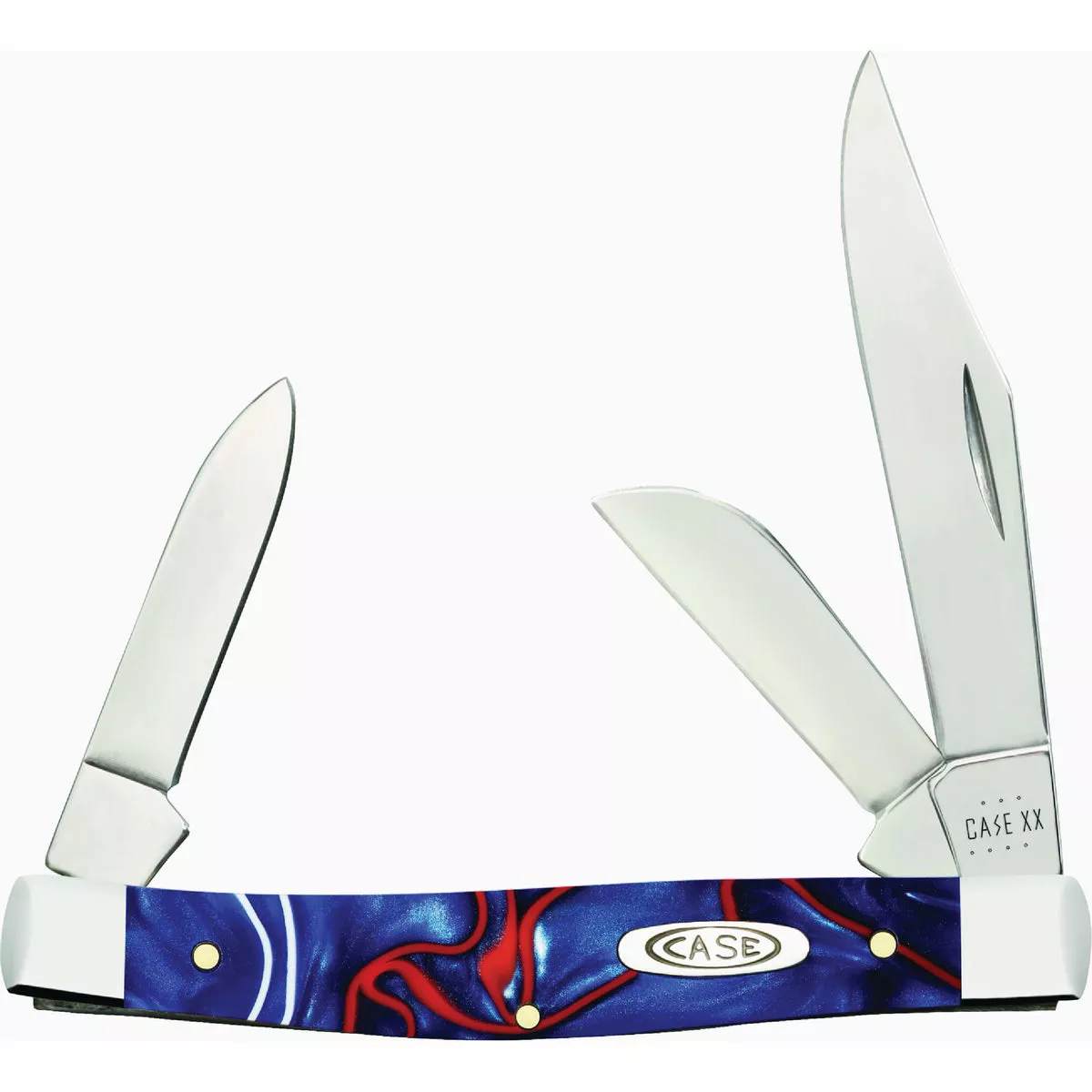 Case Patriotic Kirinite Smooth Medium Stockman Pocket Knife
