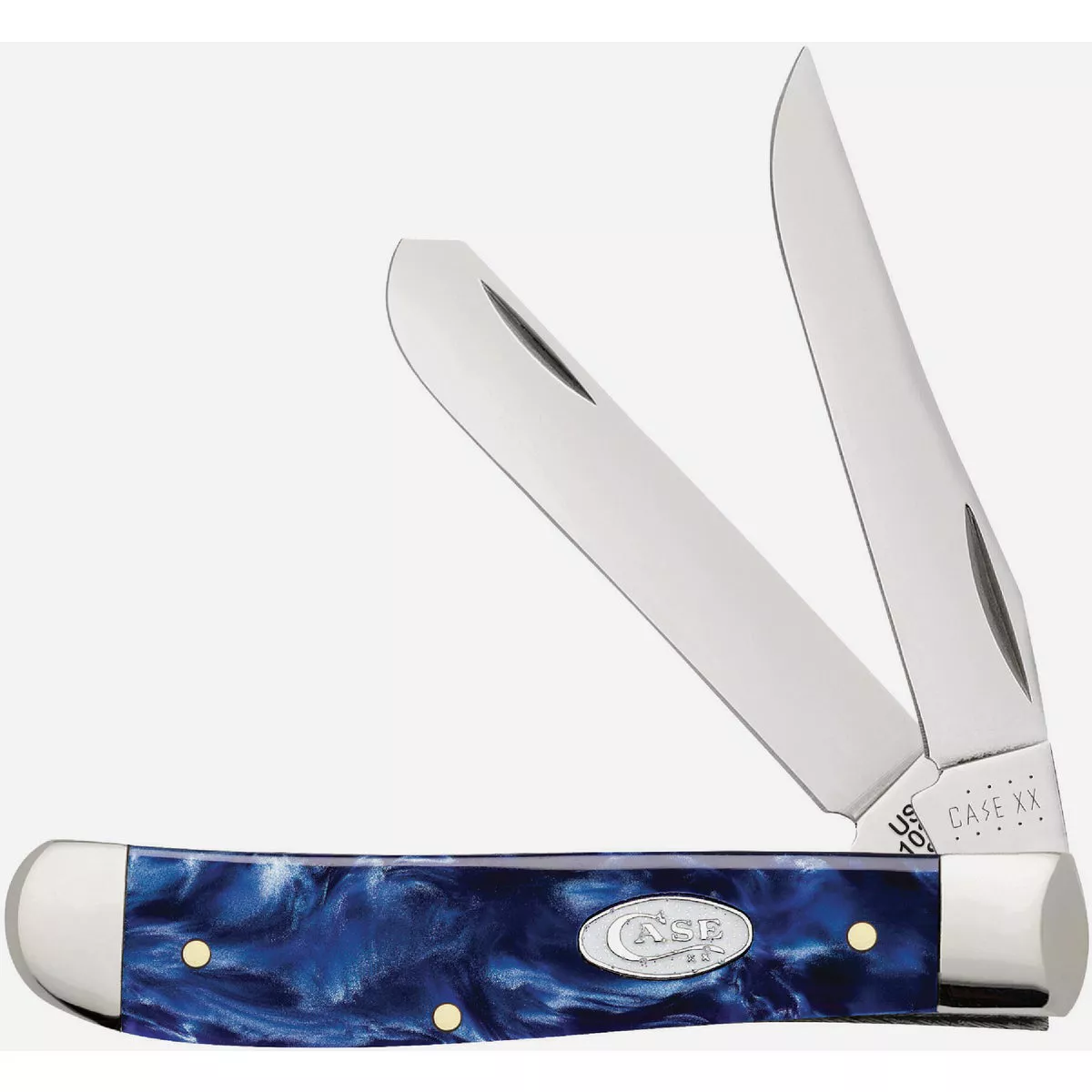Case 2.7 In. Blue Pearl Kirinite Smooth Mini Trapper Pocket knife- - photo 2