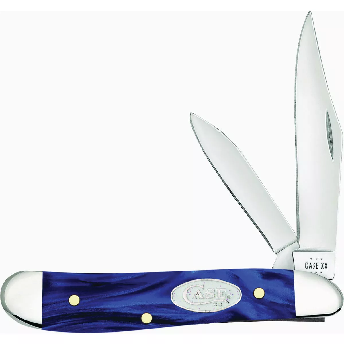 Case Blue Pearl Kirinite Smooth Peanut Pocket Knife