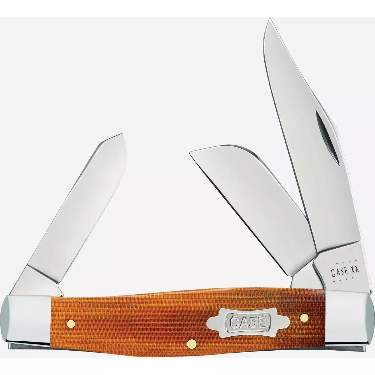 Case Natural Canvas Micarta Large Stockman Pocket Knife