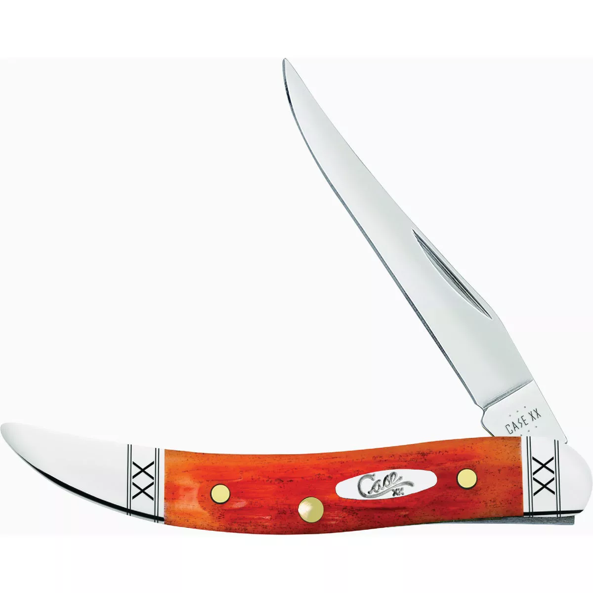 Case Cayenne Bone Crandall Jig Small Texas Toothpick Pocket Knife