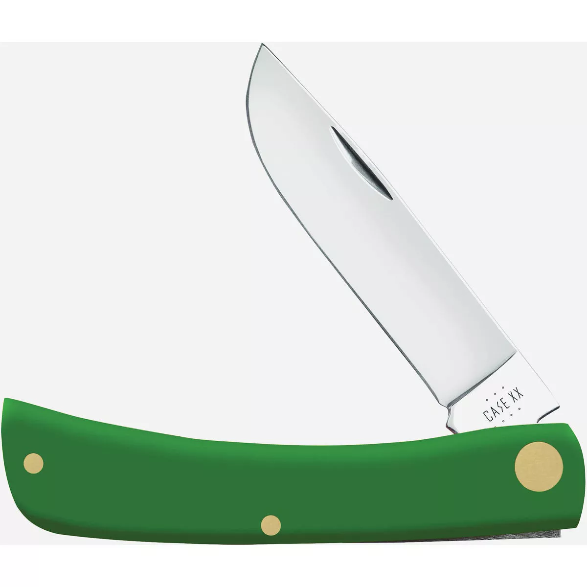 Case Sod Buster Jr. Green Smooth Synthetic Pocket Knife