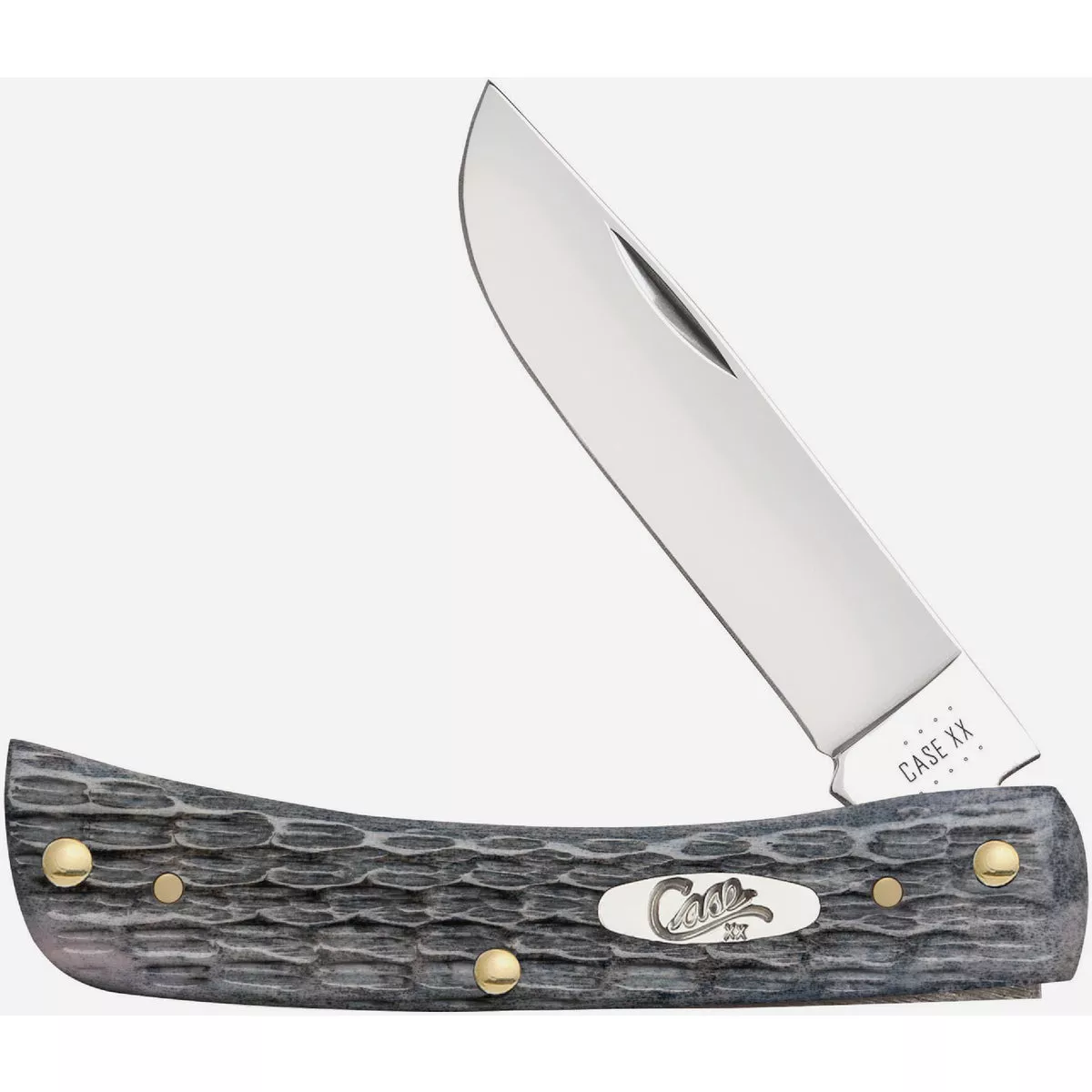 Case 2.8 In. Pocket Worn Gray Bone Crandall Jig Sod Buster Jr Pocket Knife- - photo 2