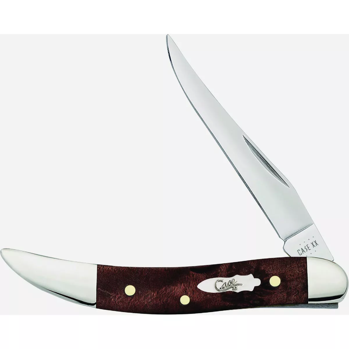Case XX Toothpick Smooth Maple Burl Wood Pocket Knife