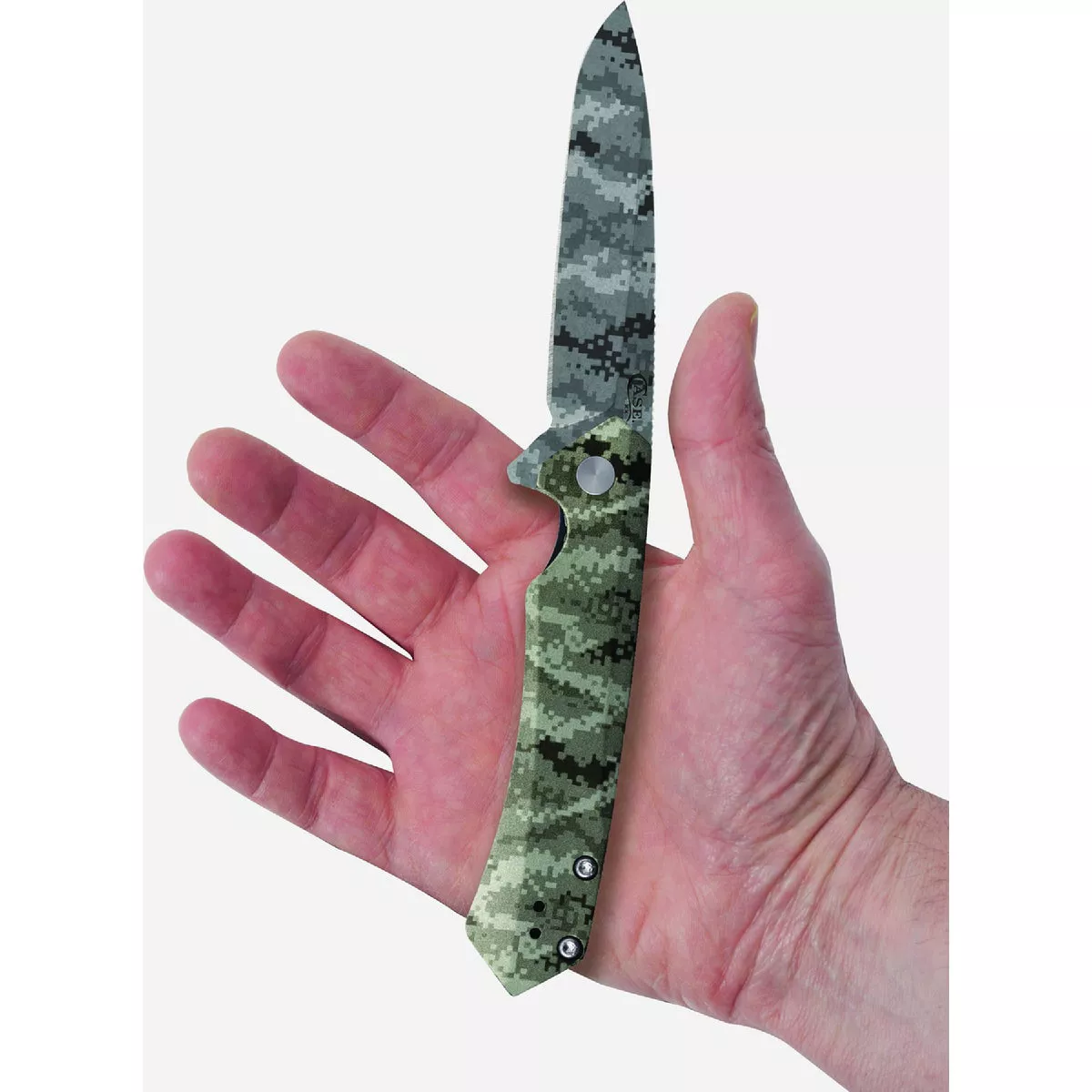 Case Custom Kinzua Green Digital Camo Flipper Pocket Knife - photo 2