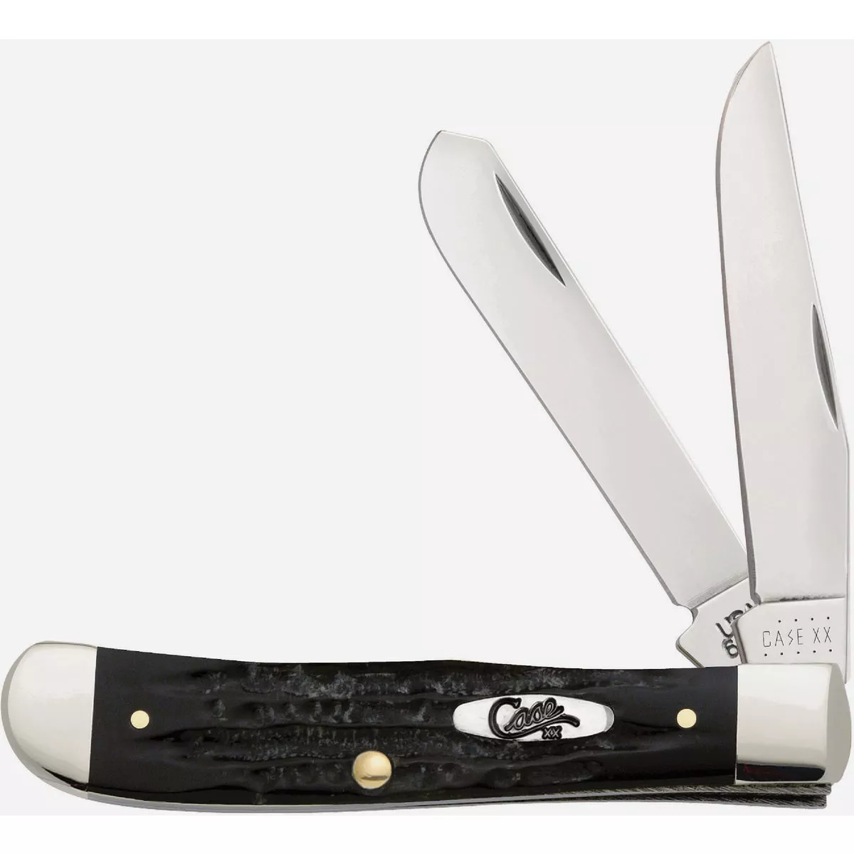 Case 3.25 In. Buffalo Horn Jig Trapper Pocket Knife - photo 2