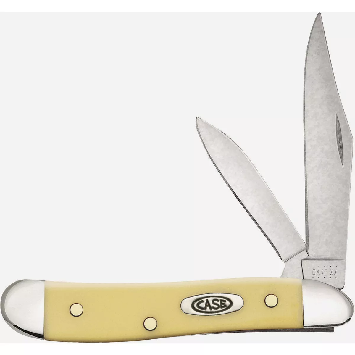 Case 2.1 In. Yellow Synthetic Smooth Peanut Pocket Knife - photo 2