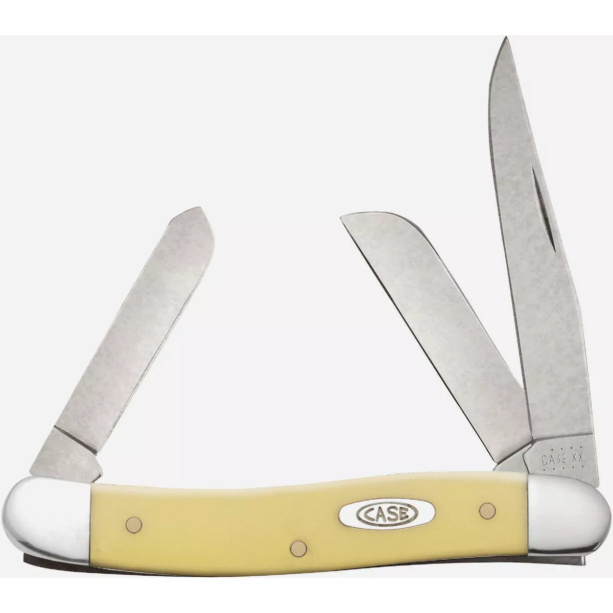 Case 2.55 In. Yellow Synthetic Smooth Medium Stockman Pocket Knife- - photo 2