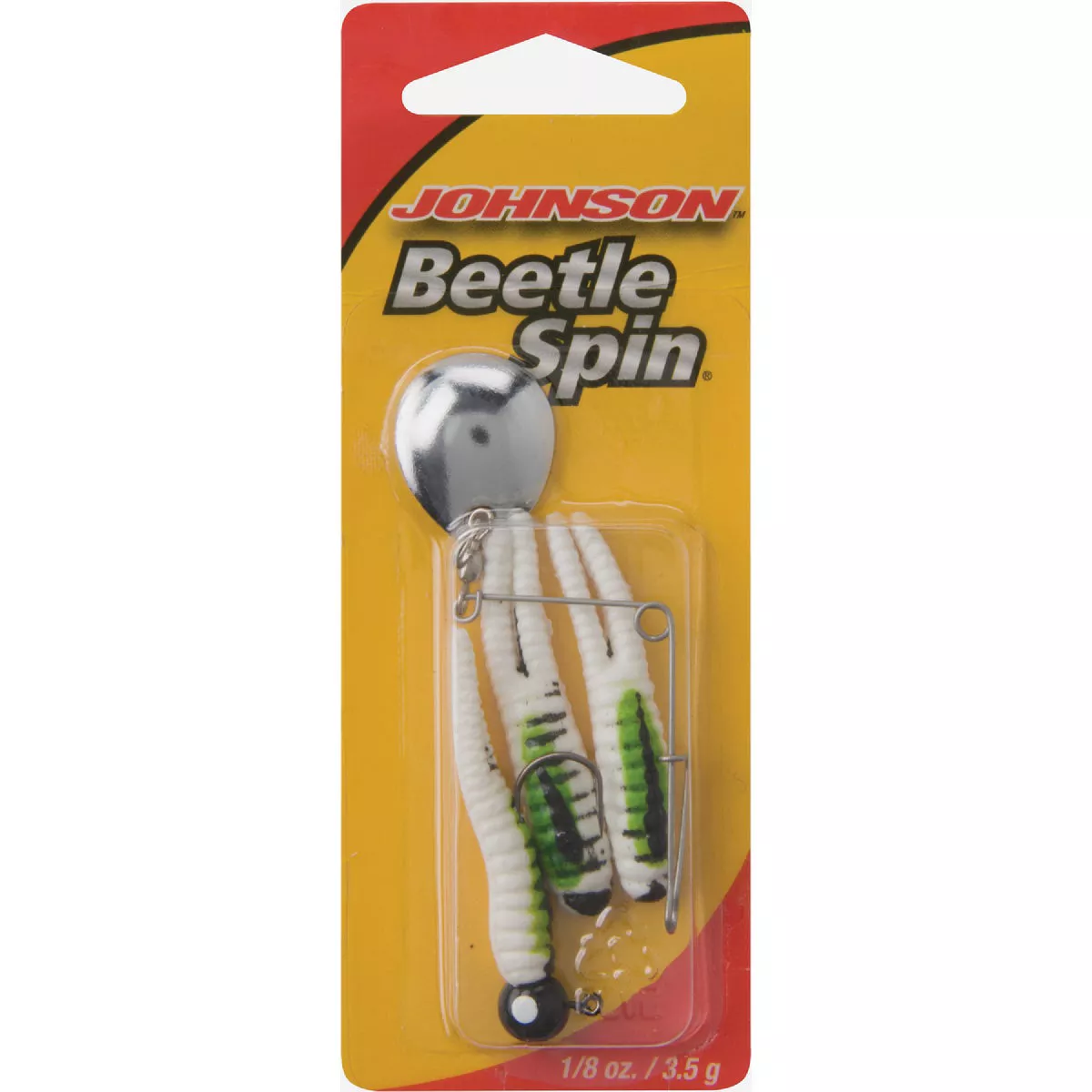 Johnson Beetle Spin 1/16 Oz. Bullfrog Nickel Blade Fishing Lure (3 Pack) - photo 2