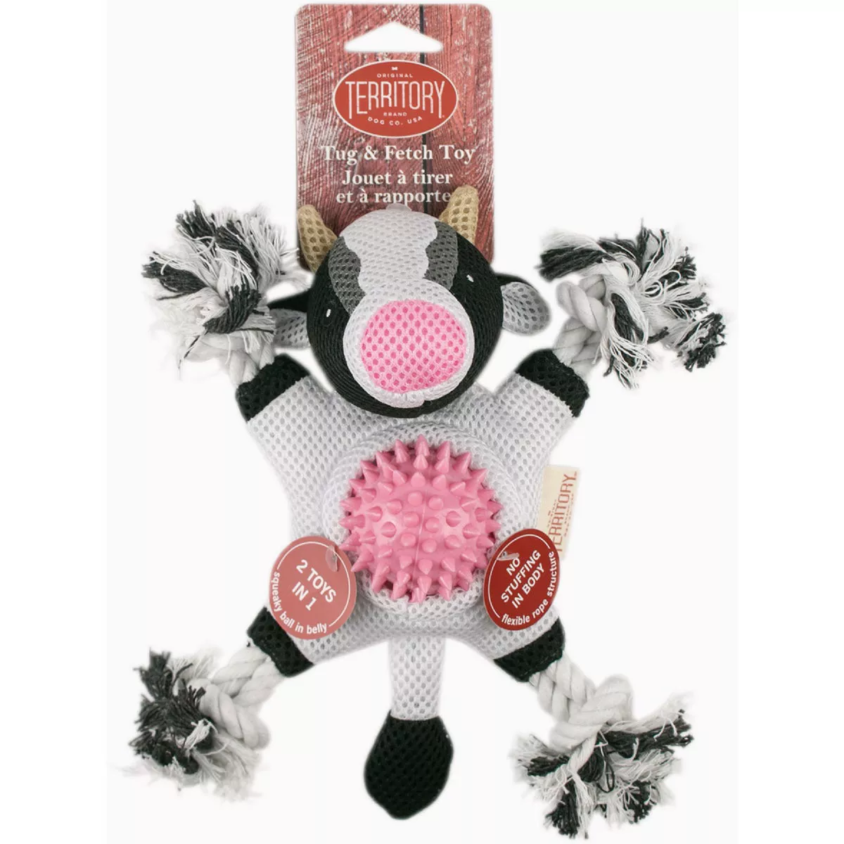 Territory Cow 2-in-1 Dog Toy