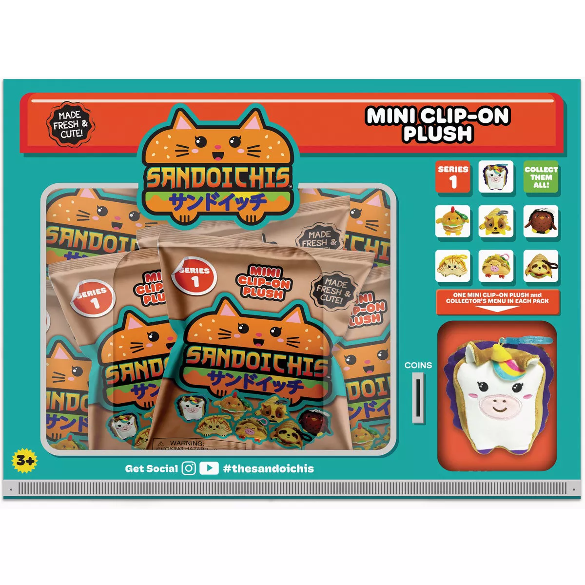 Sandoichis Mini Plush Clip-On Blind Bag