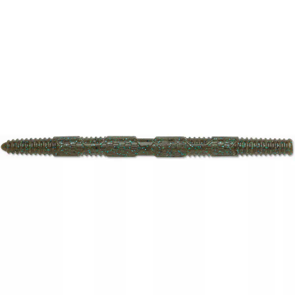 CrushCity Pig Stick 5 In. Green Pumpkin Blue Fishing Lure