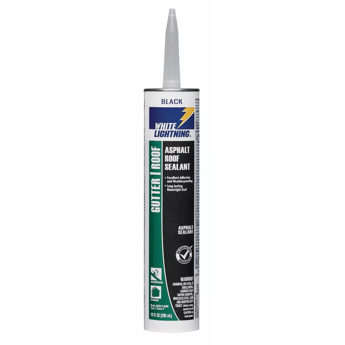 White Lightning 10 Oz. Gutter/Roof Asphalt Sealant